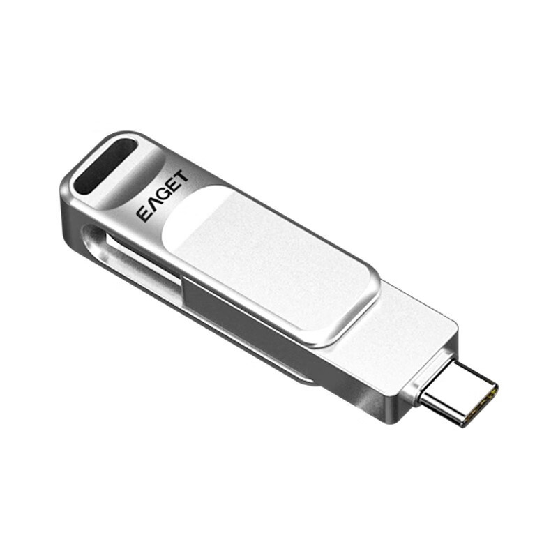 忆捷(EAGET)CF20 手机U盘Type-C USB3.0双接口手机电脑多用旋转优盘金属256G