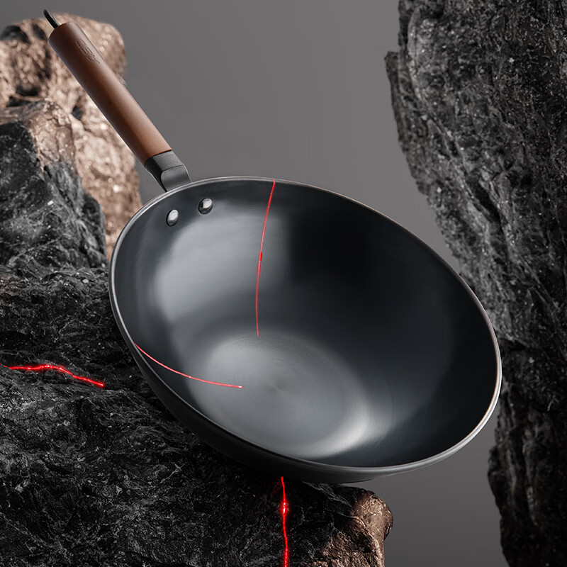 爱仕达 甄铁无涂层 炒锅高清大图