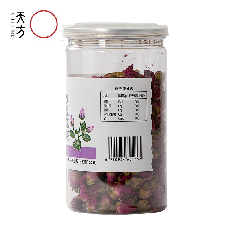 天方瓶装玫瑰55g 玫瑰花茶 干玫瑰 玫瑰花草茶叶