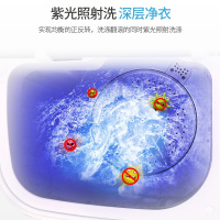 透明蓝升级 AUX/奥克斯 洗脱一体家用双桶双缸半全自动小型婴儿童迷你洗衣机定制商品