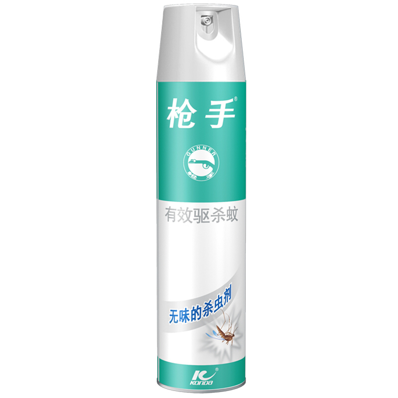 枪手(Gunner)灭害灵 杀蚊气雾剂 无味 600毫升 杀虫剂 杀蚊喷雾 杀虫水 除虫剂QS-600