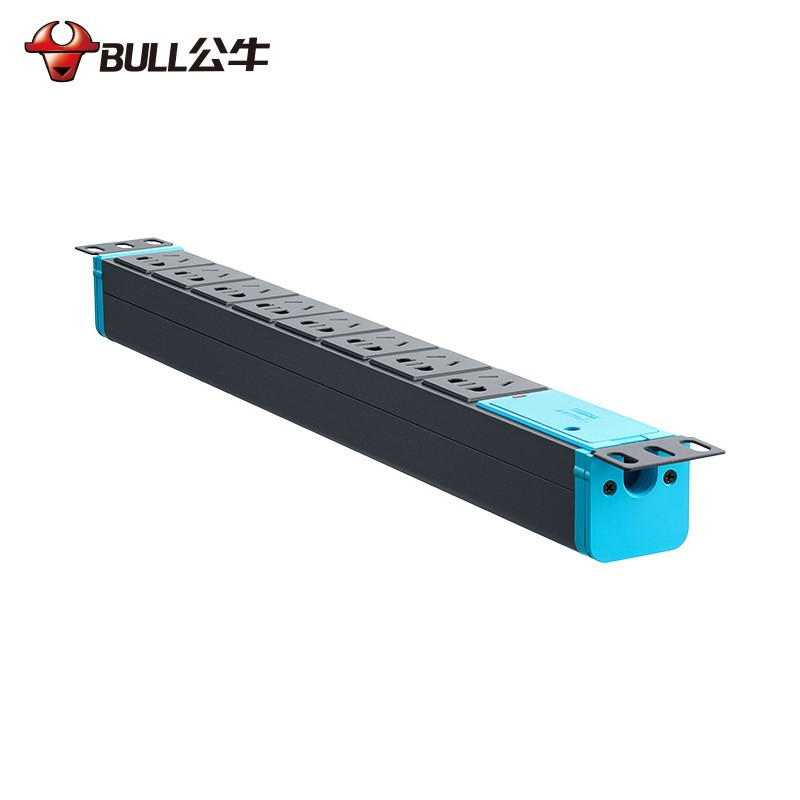 公牛(BULL)GNE-1080W PDU机柜插座/插线板/插排/排插/接线板/拖线板 8位无线(单位:个)高清大图