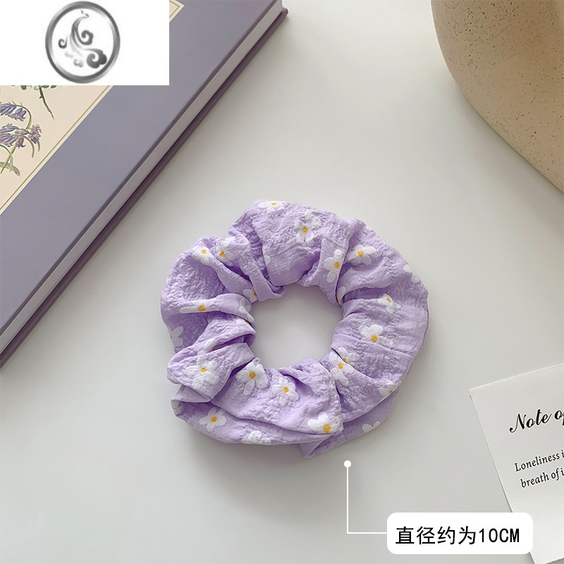 JiMi紫色猪大肠发圈ins韩系头饰仙气发饰皮筋女扎头发绳夏季肥肠头绳