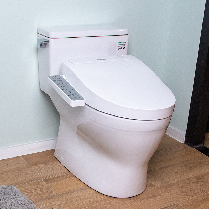 toto卫浴喷射虹吸式智洁釉面连体马桶即热除臭烘干智能马桶盖一体机cw