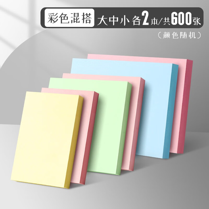 晨光3X3荧光自粘便条纸88(时尚办公)YS-61 88页/包高清大图