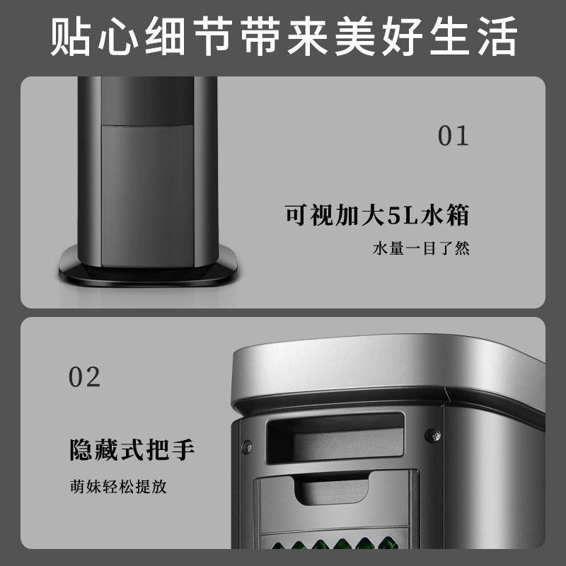 先锋(SINGFUN)空调扇电风扇空调扇水冷塔扇家用遥控冷风机等离子净化无叶风扇 DTS-S6RJD