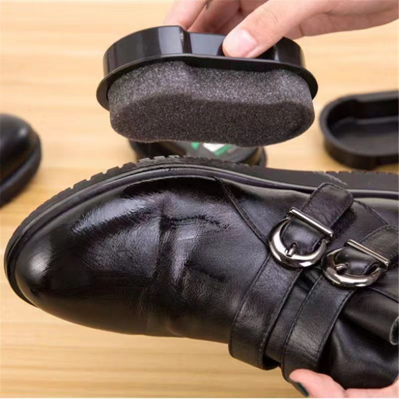 【一擦就亮】鞋擦皮鞋保养增亮神器双面海绵擦鞋无色鞋蜡鞋油刷子高清大图