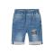 [2件2折价:37]moomoo童装男童中短裤儿童裤子夏新款潮流男童附腰带牛仔五分裤