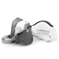 [苏宁自营]3M防尘口罩1215(单滤盒半面罩,带滤棉防护口罩)