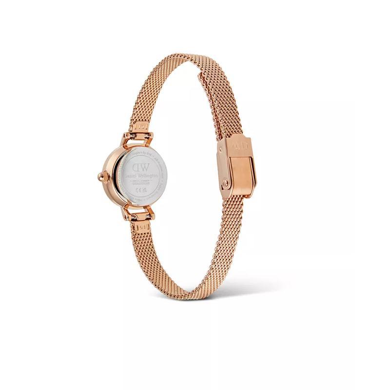 丹尼尔惠灵顿(Daniel Wellington)女士机械表玫瑰金圆形表盘时尚迷你款可换表带防水手表