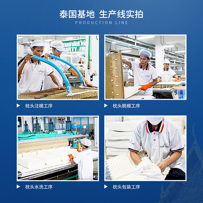 睡眠英雄(SleepHero)[泰国原装进口]高低按摩枕高款单只高清大图