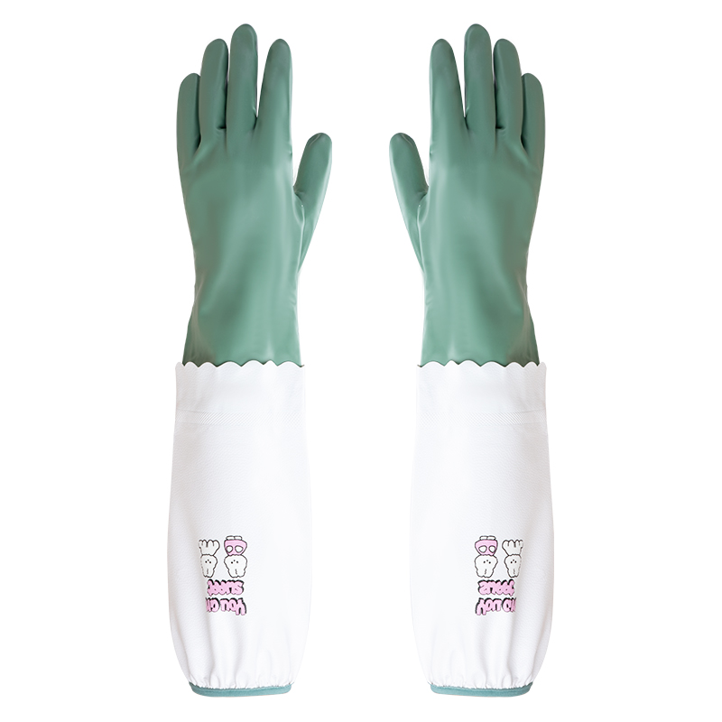 一倍家务清洁手套加绒刷洗碗专用厨房耐用防水加厚女洗衣服2868