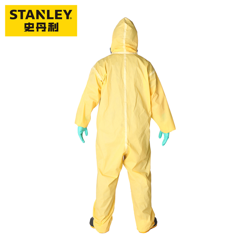 史丹利ST3330标准款防化服 黄色SXWW3330CN-S 耐酸碱危化品防化服防腐蚀