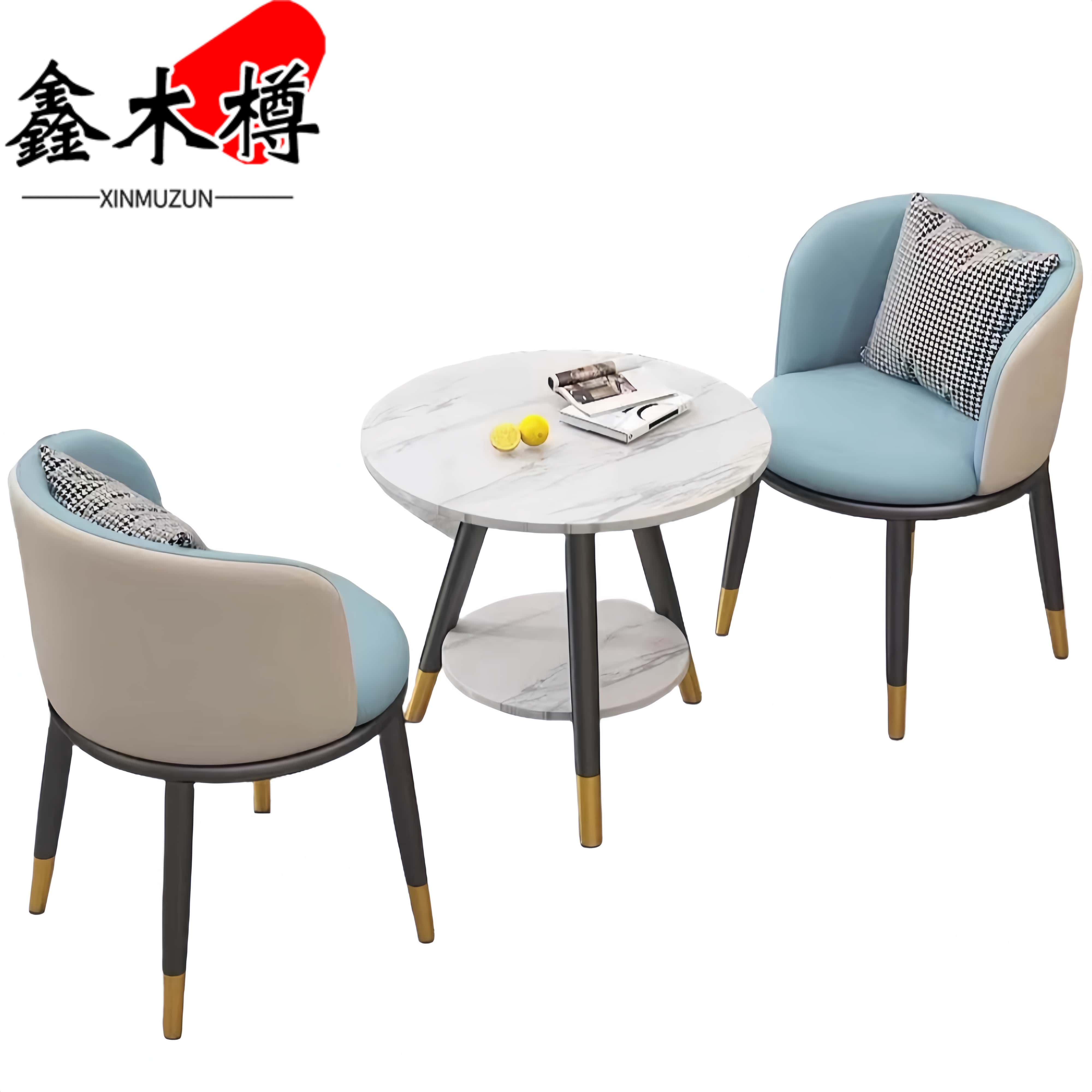 鑫木樽洽谈桌椅一桌两椅套高清大图