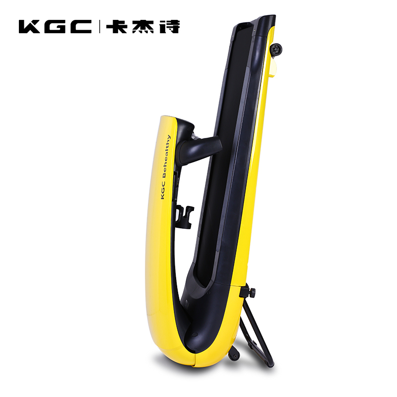 KGC卡杰诗P100太空梭跑步机 家用折叠 多功能静音 坡度调节 小型电动健身器材 活力黄