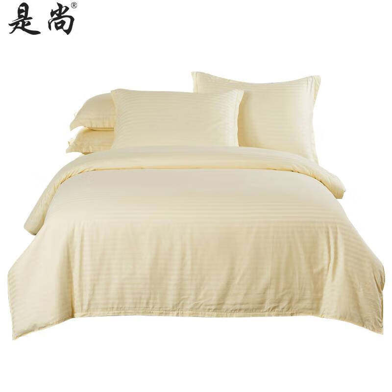 是尚 床上用品米黄色8件套 1米床/套高清大图