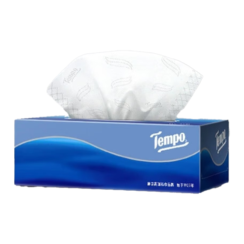 得宝 T2274 90抽XL码3层抽纸 天然无香盒装纸面巾 32盒/箱