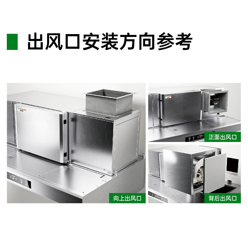 意黛斯 商用油烟机大吸力油烟净化器一体机酒店食堂厨房低空排放环保轻油烟内循环净化器YDS-HME1500W13高清大图