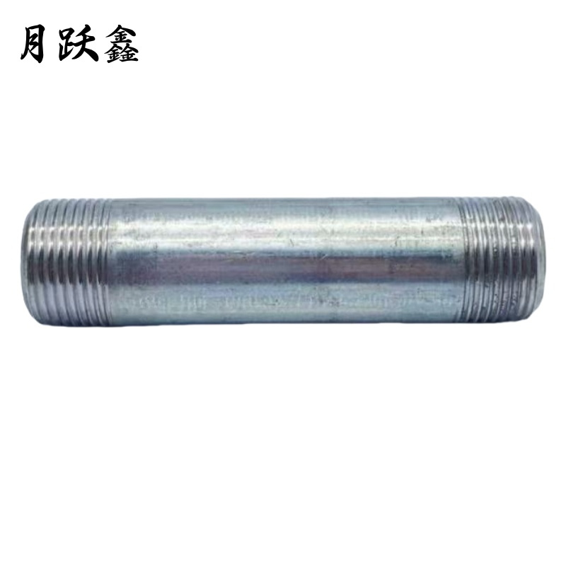月跃鑫 镀锌管 镀锌双丝头 DN25 1寸*150厘米加厚 个