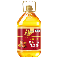 福临门 花生油 食用油小榨炒香压榨一级花生油5L