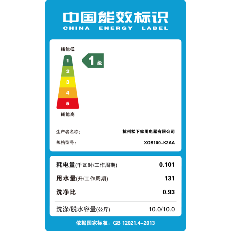 松下宁净2.0波轮洗衣机XQB100-K2AA高清大图