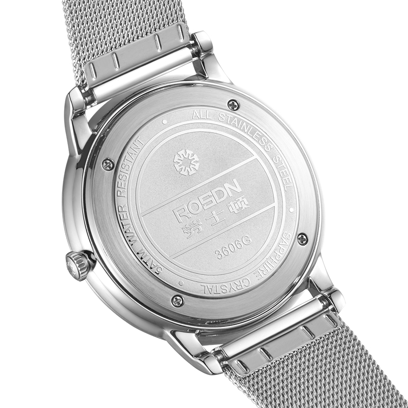 劳士顿rosdn手表男士时尚简约潮流石英手表多功能防水休闲国产品牌360
