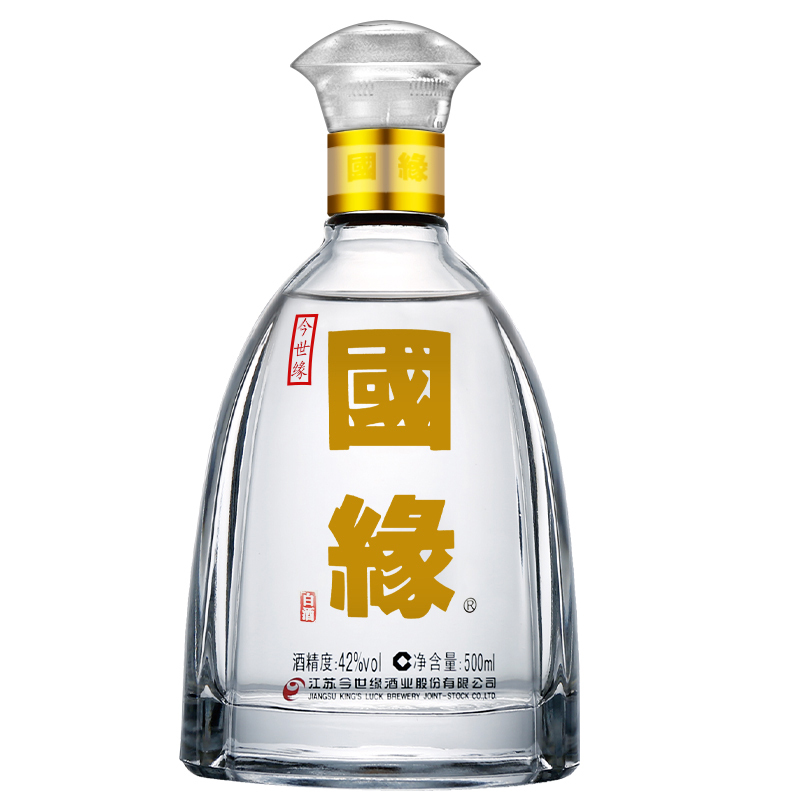 今世缘 国缘对开42度 500ml*6 整箱 浓香型 白酒