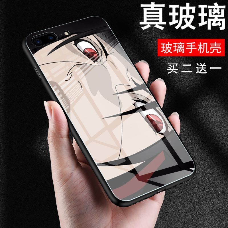 火影忍者手机壳vivox9玻璃oppoa9写轮眼华为苹果小米带土佐助动漫 火影忍者24号-玻璃壳 (其他机型选此项-型号