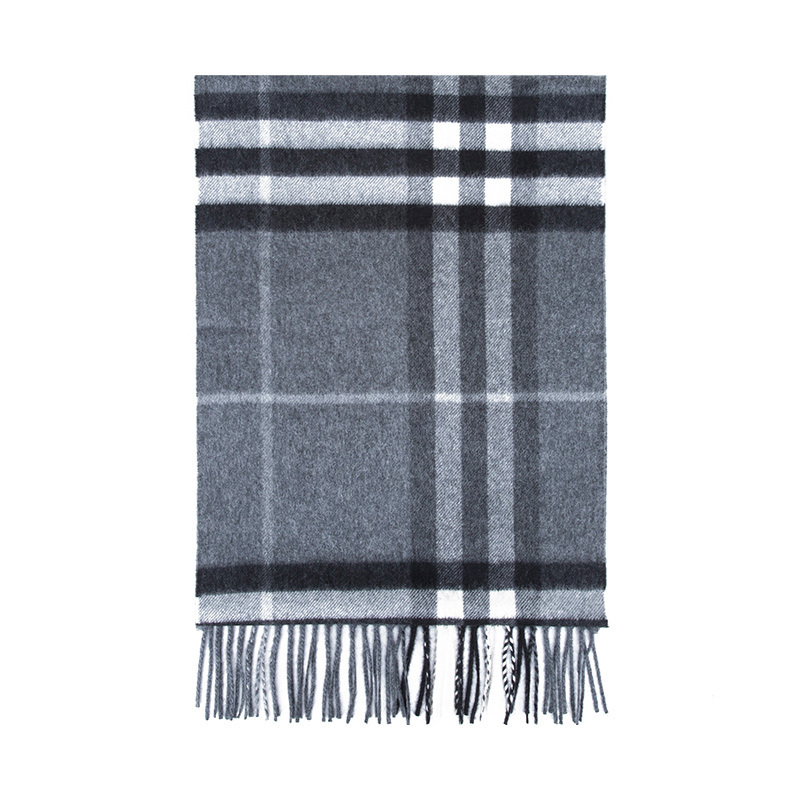 [20春夏新品]BURBERRY/博柏利 男女通用款格纹山羊绒围巾