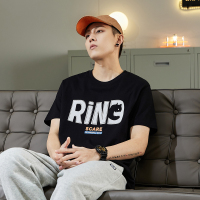 唐狮夏季新款纯棉短袖T恤男潮休闲圆领宽松打底衫衣服半袖