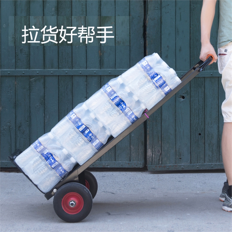 手拉车法耐搬运手推车折叠便携拉货车拖车小拉车载重王家用购物拉杆车