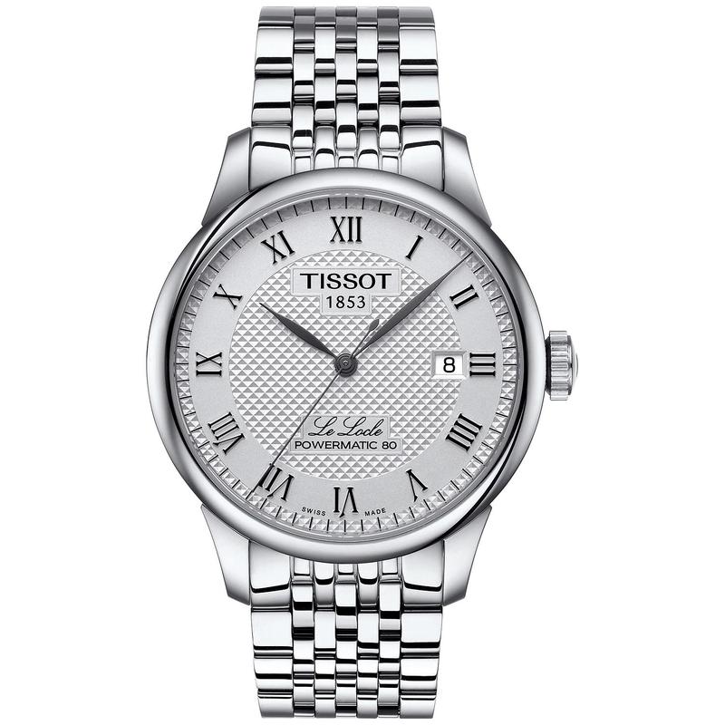 TISSOT 天梭男士Men's Swiss Le Locle Stainless Steel Bra手腕表