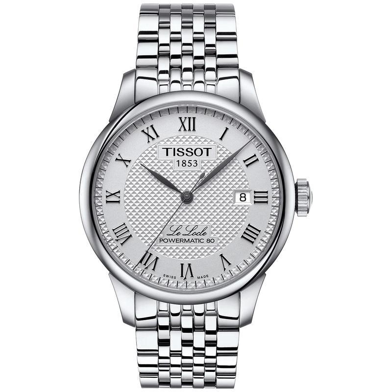 TISSOT 天梭男士Men’s Swiss Le Locle Stainless Steel Bra手腕表