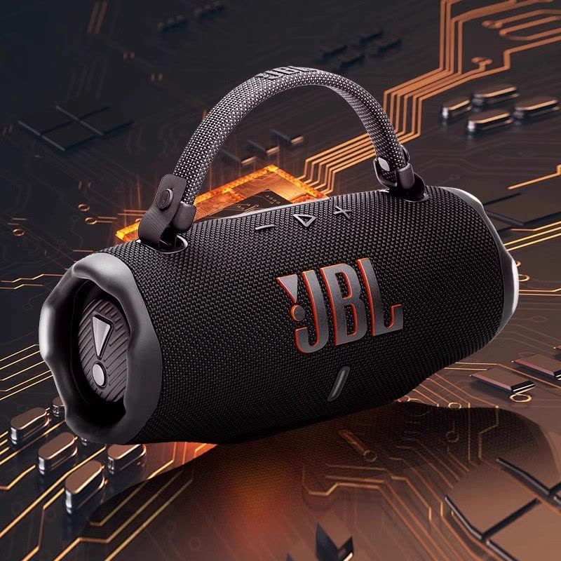 JBL CHARGE6 音乐冲击波六代 便携式蓝牙音箱 低音 AI音效增强 户外防尘防水 桌面音响 黑色图片