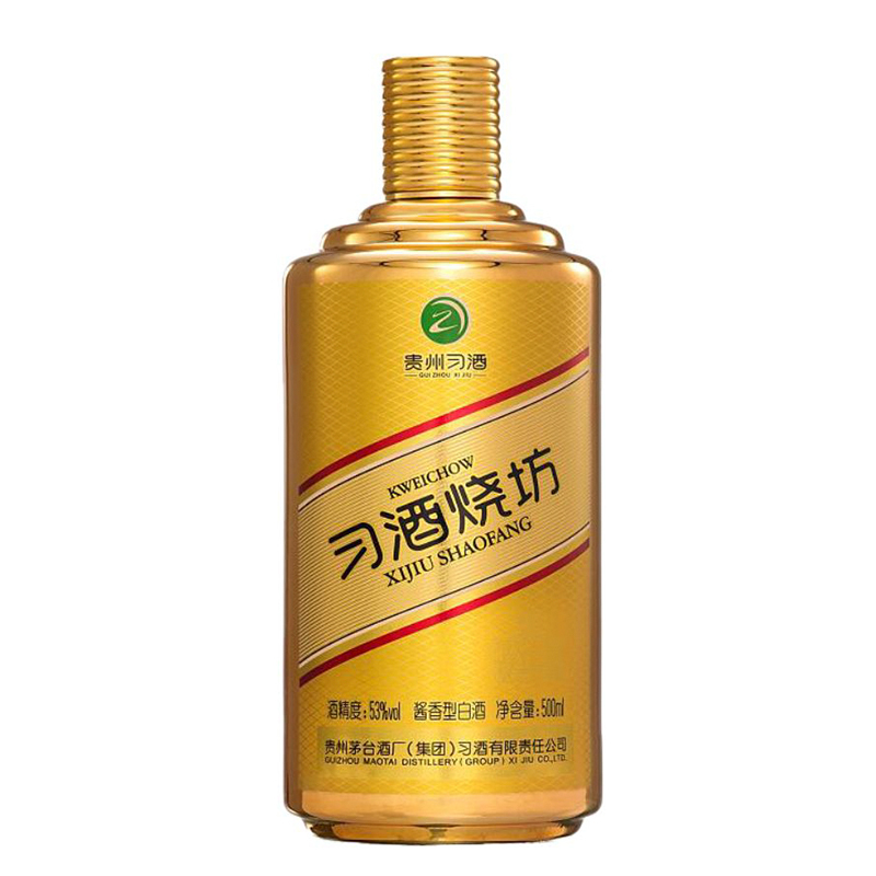 贵州茅台集团習酒(XI LIQUOR)烧坊金色世界53度酱香型白酒500ml*6瓶 整箱装