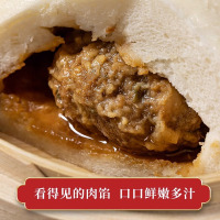 金陵饭店 南京特产馔享大肉包营养早餐速食冷冻包子16个150g/个(4盒)