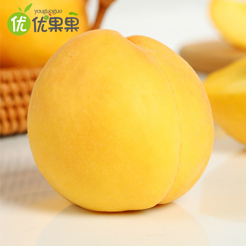山东蒙阴黄桃带箱 5斤约12-18个左右新鲜现摘现发脆甜多汁可口应季水果脆桃黄桃毛桃