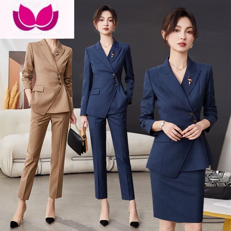 七斓西装套装女高级感小个子西服外套高端职业正装气质工作服夏季图片