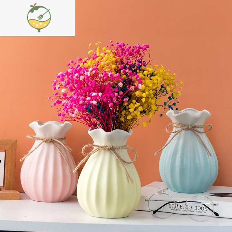 yicheng创意花瓶轻奢摆件客厅餐桌电视柜干花插花器简约北欧电视柜