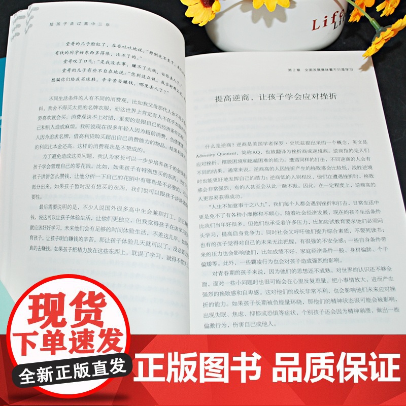 正版陪孩子走过高中三年 如何陪小孩度过高中生三年级 高效学习法 培养学习方法 陪伴小学六年育儿书籍父母读3年高清大图