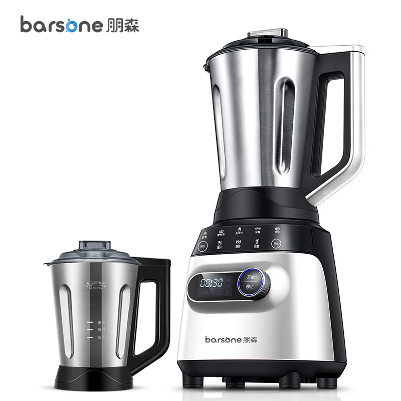 朋森(BARSONE)BS-05L012智能预约破壁机家用全自动加热榨汁料理机豆浆机白色