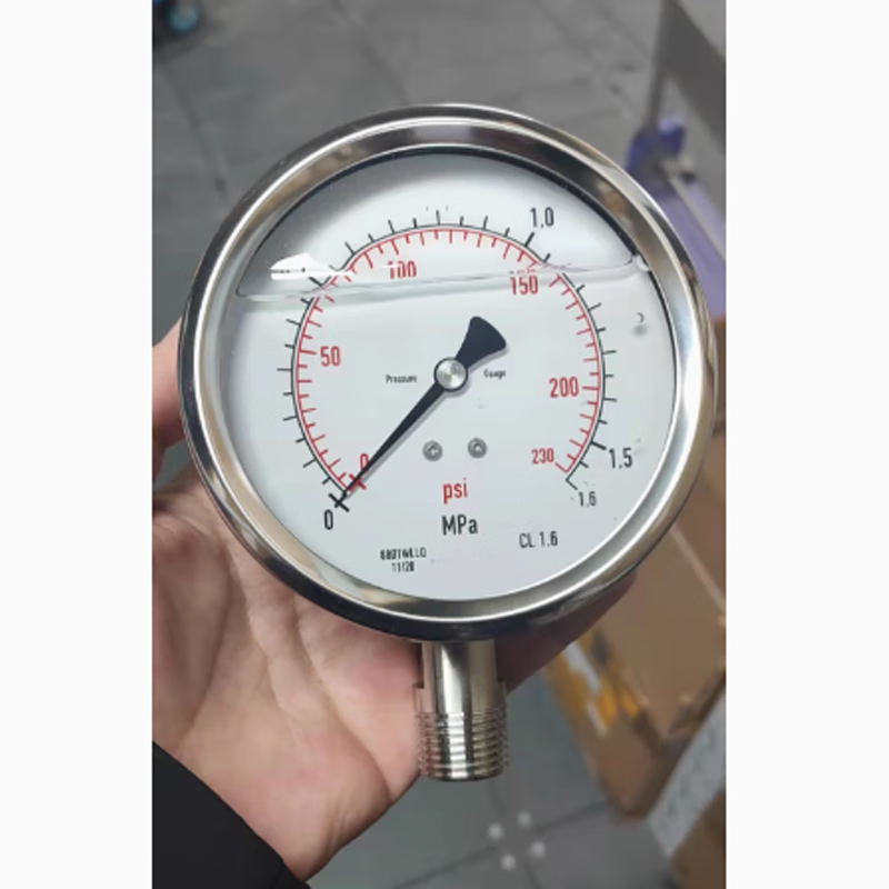 hizhg 60mm隔膜压力表PP隔膜4分内丝0-1.6Mpa;PGE.23.063