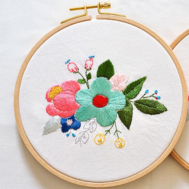 18新款十字绣刺绣工具绣绷21CM家用实木圆形架子绷子撑子绣圈bacugi十字绣 