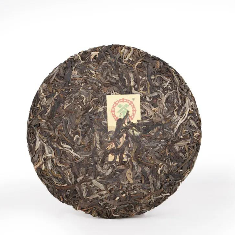 中茶茶叶云南普洱山无极班章普洱生茶饼357g中粮茶叶