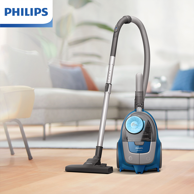 飞利浦(PHILIPS)卧式吸尘器无尘袋家用强劲吸力大功率吸尘吸灰XB2022/81
