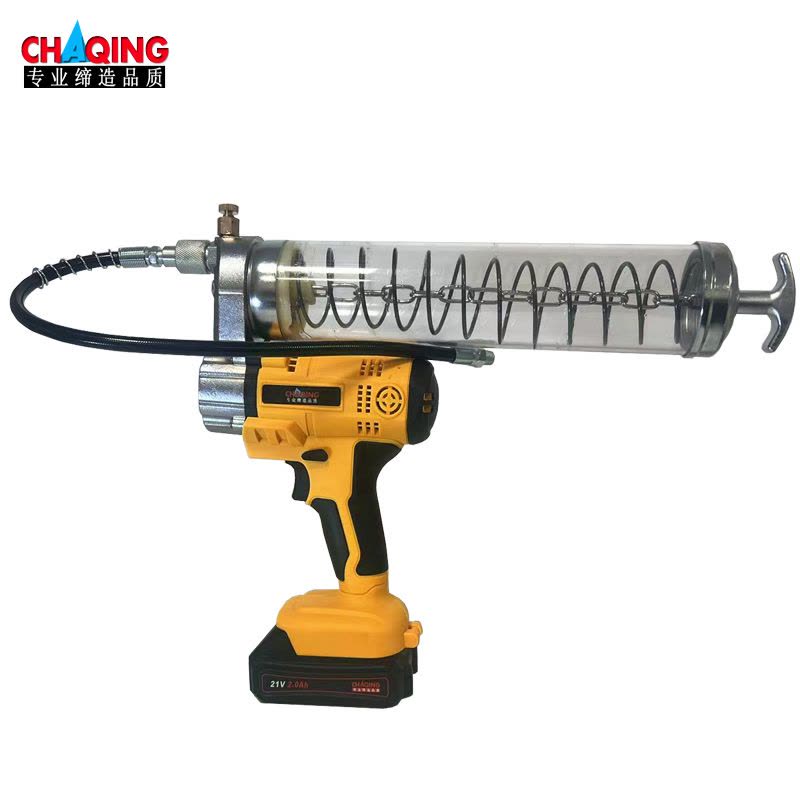 CHAQING 充电式黄油枪 电动黄油枪 锂电黄油枪 21V双锂电(套)图片