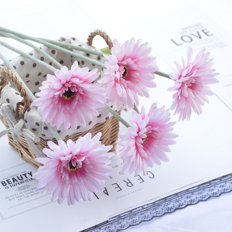 大朵弗朗菊花艺仿真花假花扶朗菊绢花束家居室内插花装饰客厅摆设