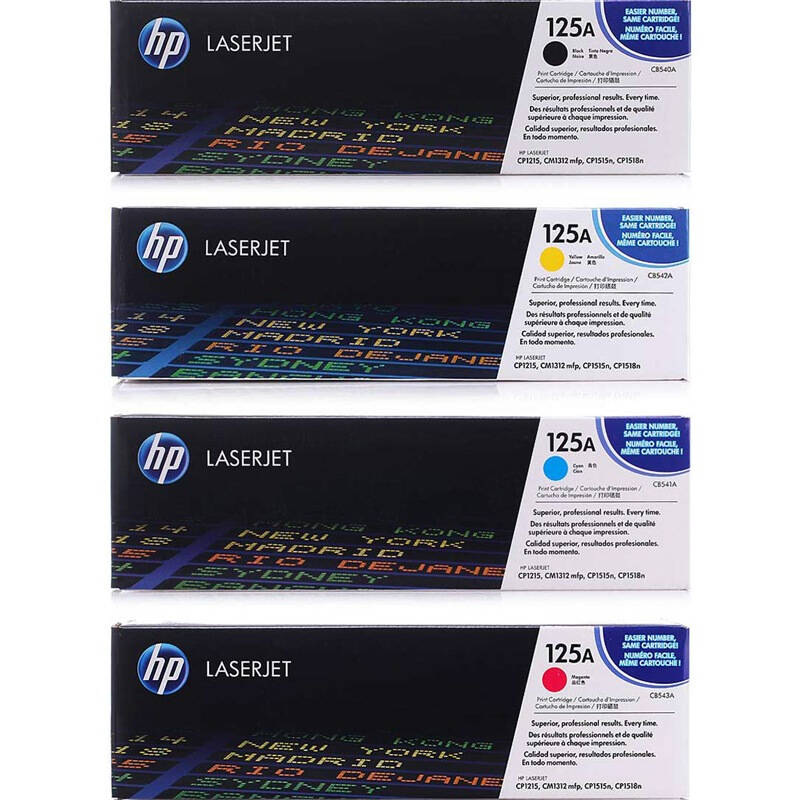 惠普(HP)CB540A 黑色硒鼓 125A(适用CP1215/1515n/1518ni/CM1312nfi MFP)高清大图