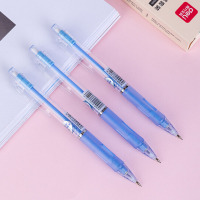 得力33156 0.5mm活动铅笔套装 附HB活动铅芯 学生自动铅笔 蓝