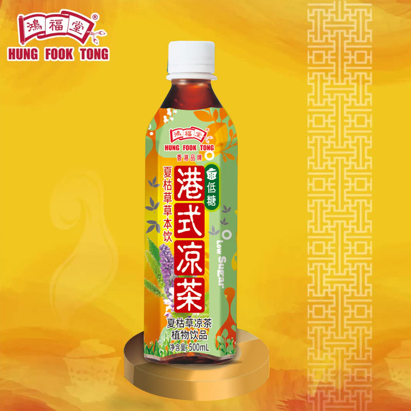 鸿福堂 港式凉茶夏枯草 500ml*15瓶 箱高清大图